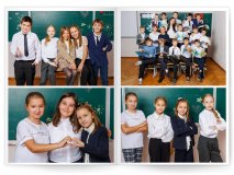 Выпускной альбом обычный 5 разворотов для 4 класса Москва Санкт-Петербург заказать выпускной альбом