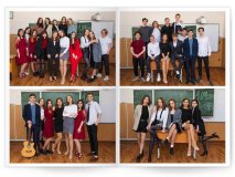 Выпускной альбом для 9 и 11 класса Акварель ваша школа на обложке Москва Санкт-Петербург заказать выпускной альбом