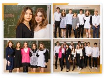 Выпускной альбом для 4 9 11 класса Бело-Желтый Москва Санкт-Петербург заказать выпускной альбом